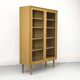 Mid Century Display Case in light oak by WK Möbel, 1970s