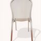 Chaise transparente monobloc en polycarbonate