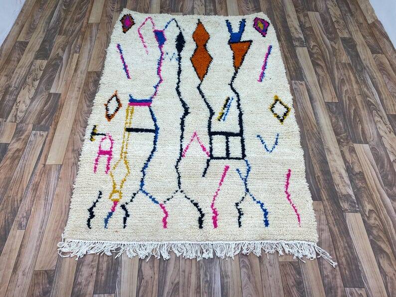 Colorful Moroccan wool rug 150/250cm
