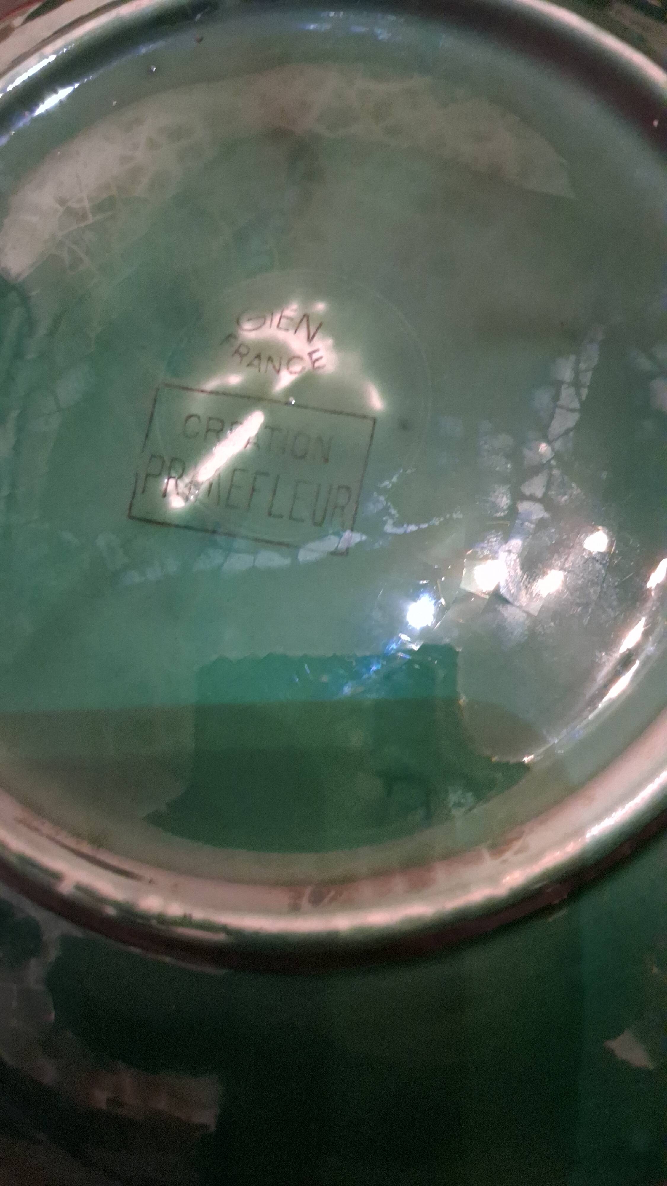 shallow dish earthenware from GIEN