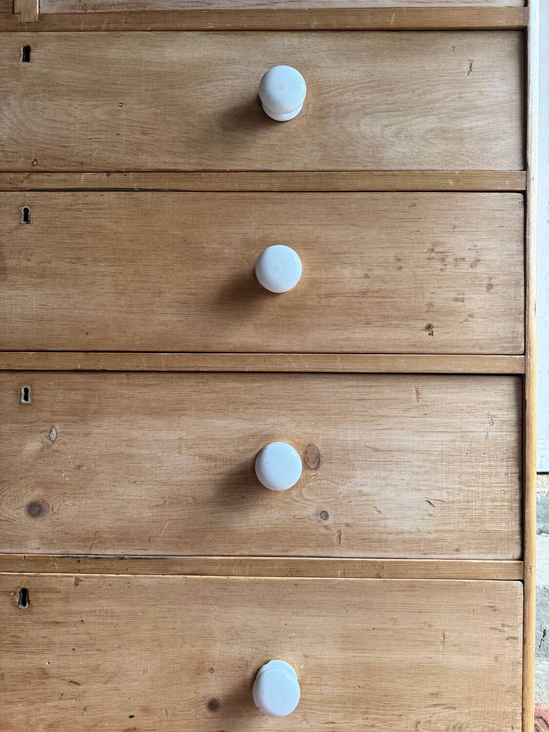 Large English chest of drawers