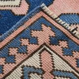 3x10 Pink & Blue Oushak Runner Rug 80x325Cm SK 22171