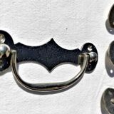 Vintage chrome drawer handle
