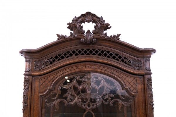 Oak display case, France, circa 1900
