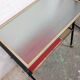 Vintage 1950s rolling dessert trolley with two shelves.