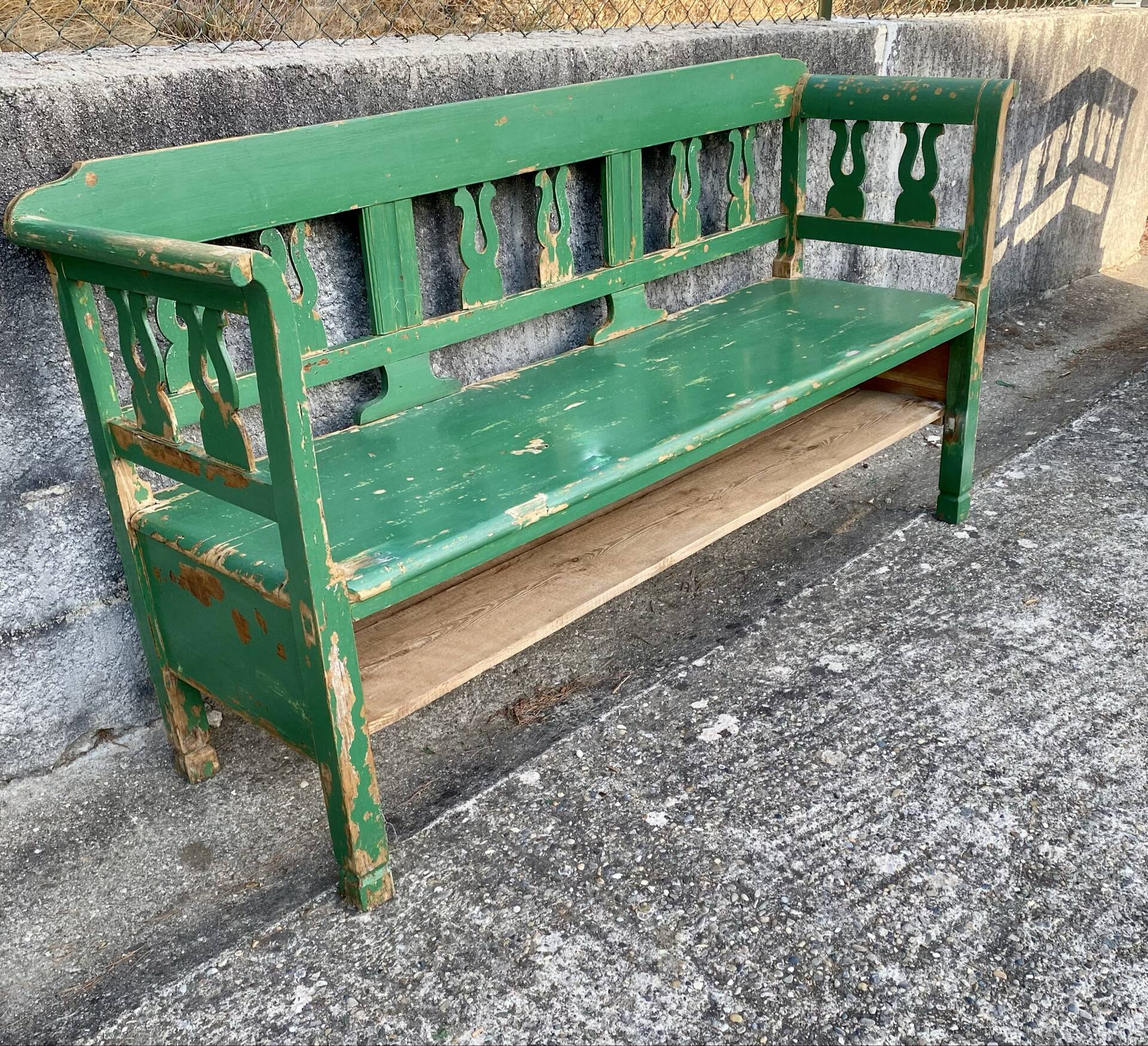 Wooden bench