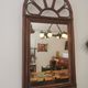 Vintage bamboo and rattan mirror 70, 100x50cm