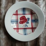 6 mismatched antique deep plates