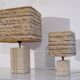 Pair of vintage stone lamps 1970