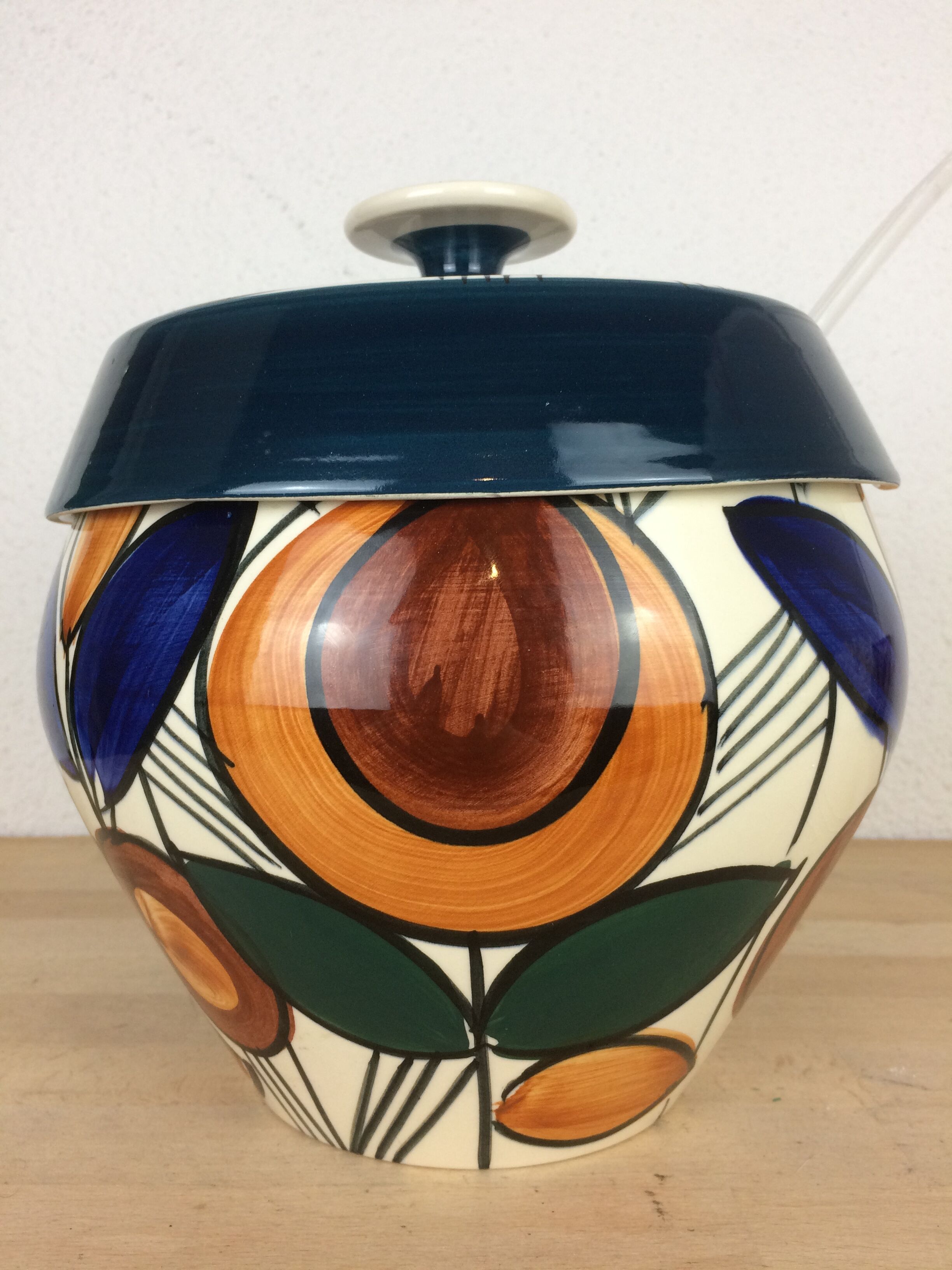 Vintage Aalen ceramic punch bowl