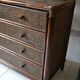 Commode vintage rotin bambou