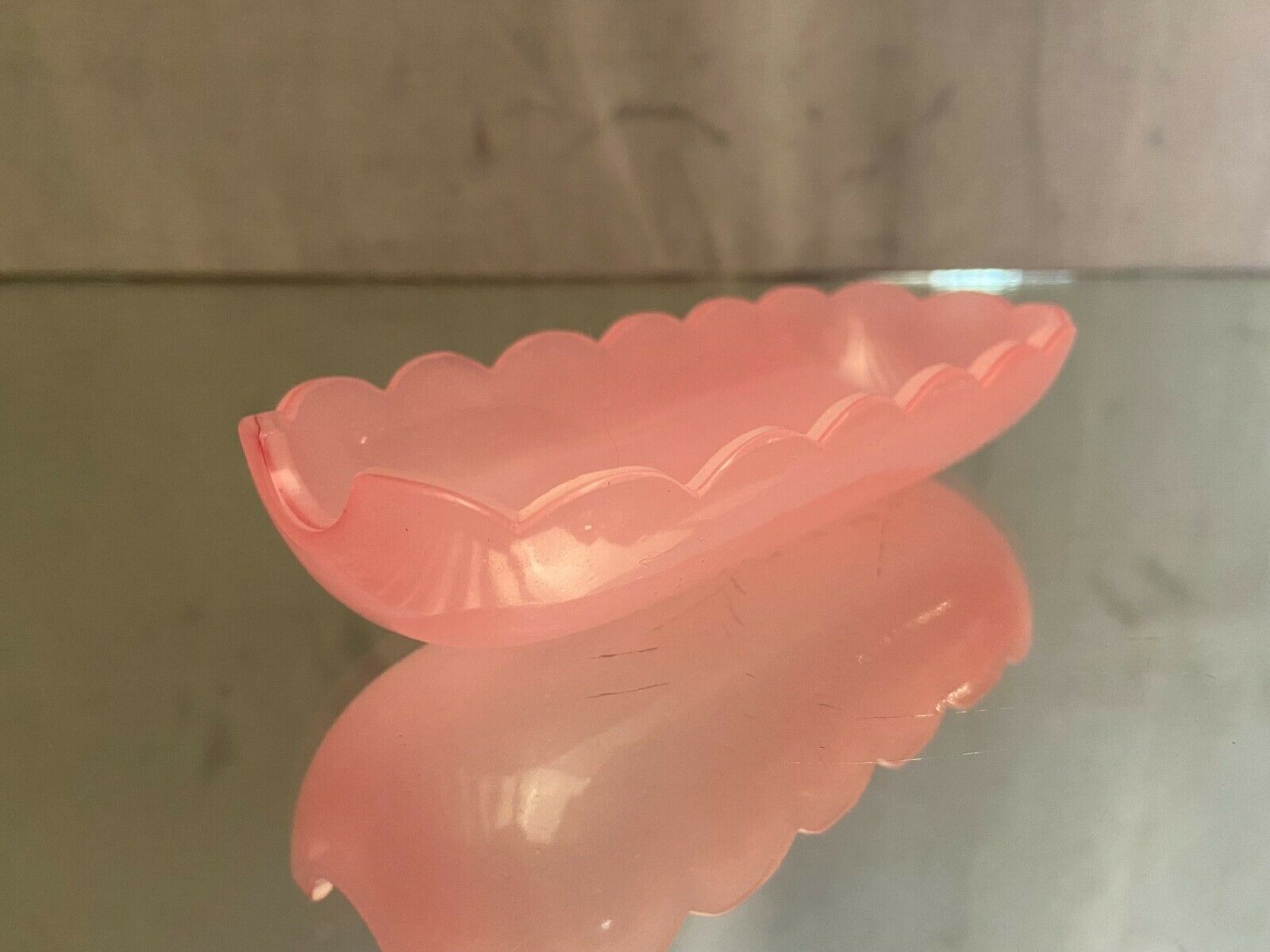Pink opaline ashtray early twentieth century