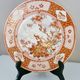 Old nineteenth century plate, Japan Kutani, signed, red and gold