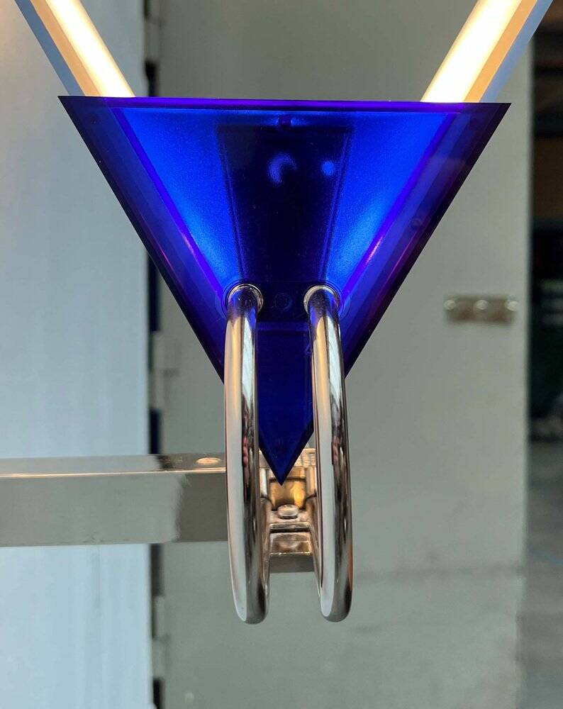 Postmodern Italian model applied Murana by Perry A. King and S. Miranda for Arteluce, 1980s.