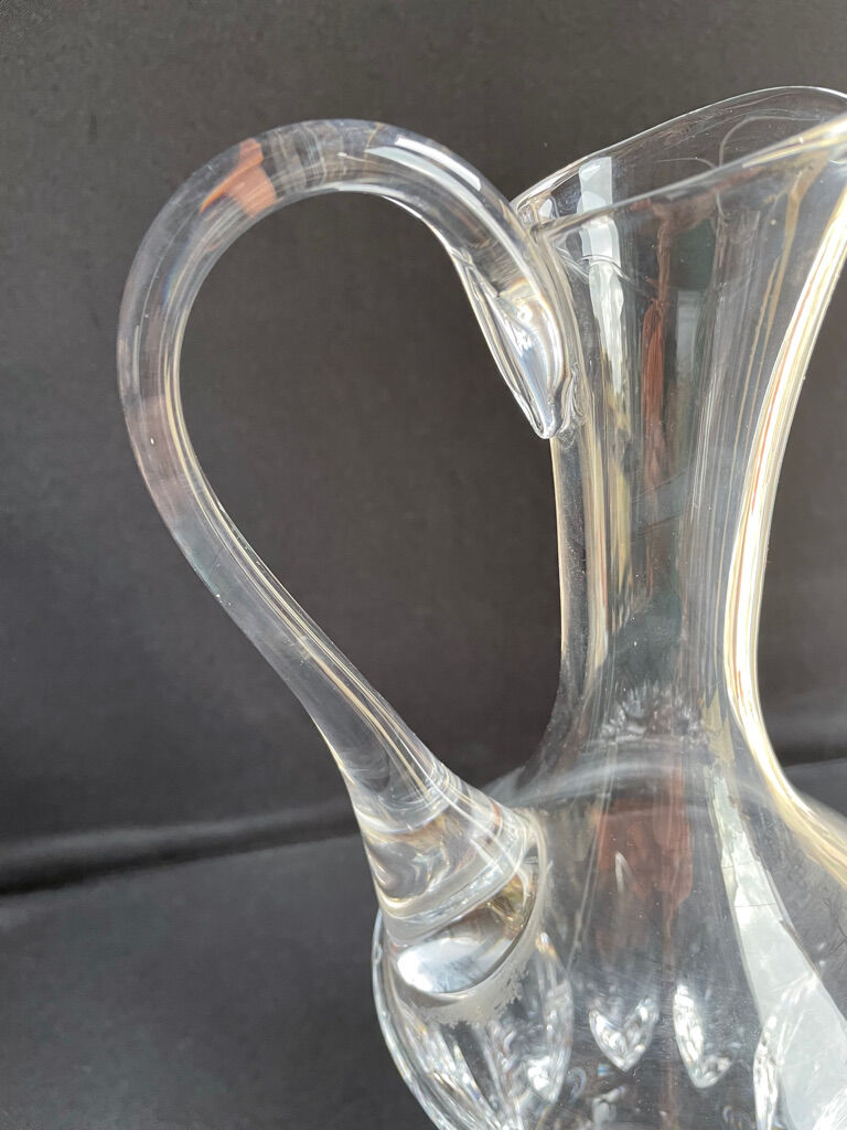 Carafe broc ewer (1) - Art Nouveau - Blown and cut crystal