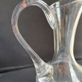 Carafe broc ewer (1) - Art Nouveau - Blown and cut crystal