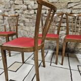 Set of 4 1960 chairs in the Baumann style