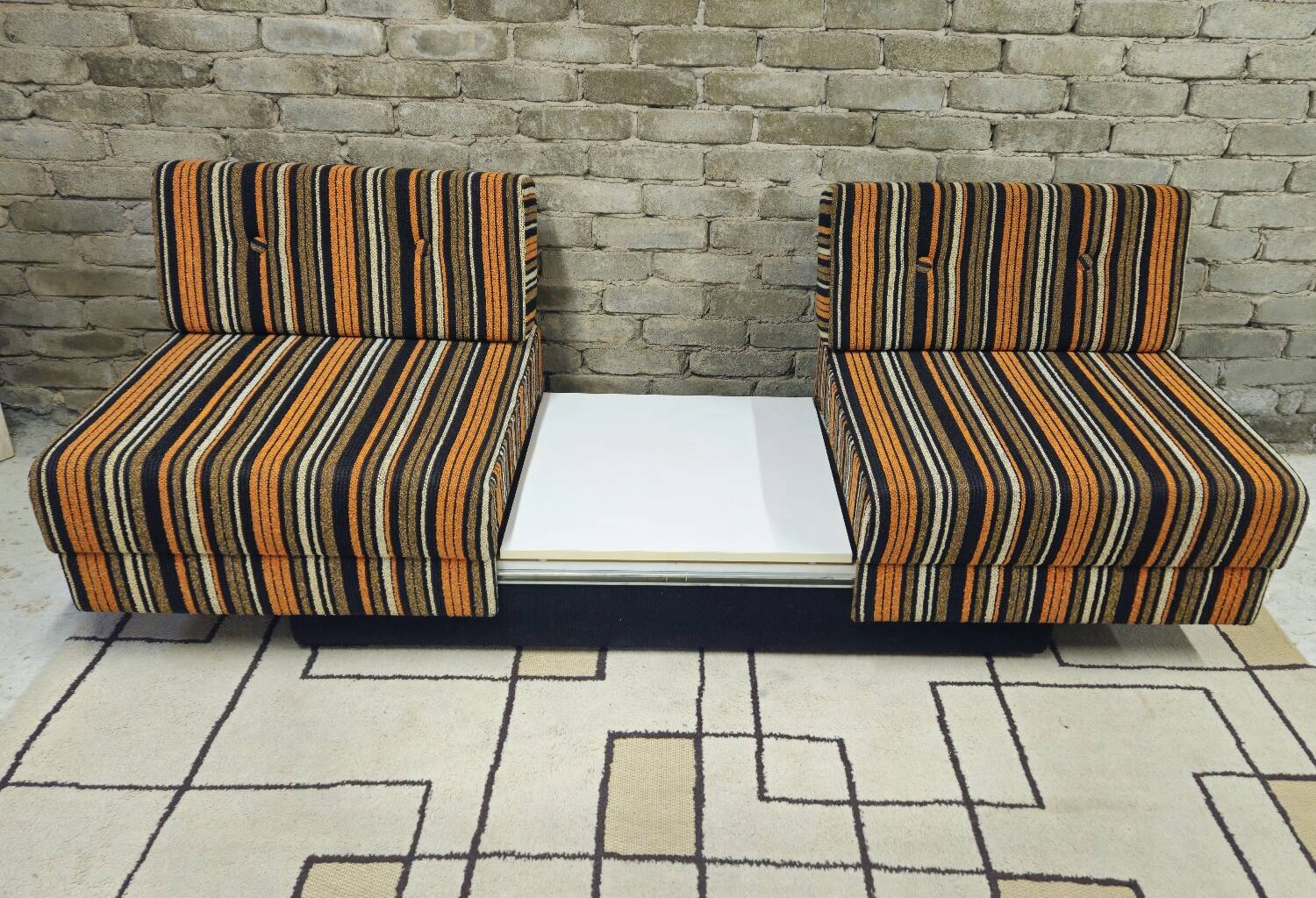 Daybed canapé modulable 1970 vintage