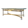 Vintage coffee table with bevelled glass and plexiglass from the 1970s.