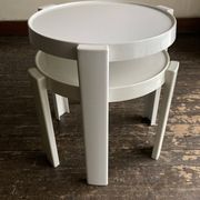Pair of nesting coffee tables, space age Italian design 1960 Kastilia.