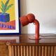 Elio Martinelli, mod. 2135 Robot red table lamp, Martinelli Luce Italy 1966