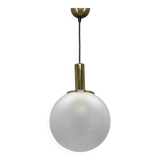 1970s Pendant Glass Light by Targetti , Italy