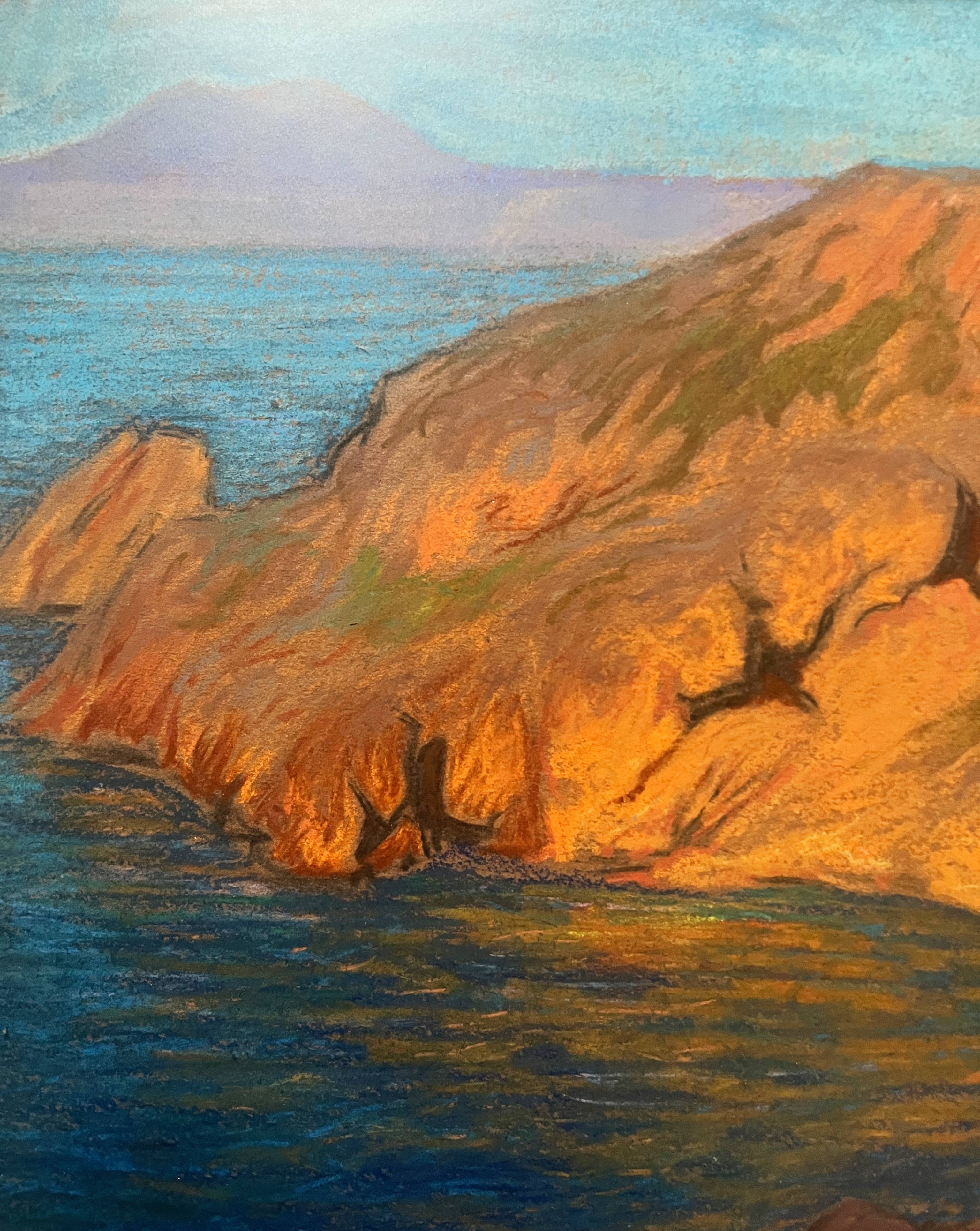 Painting by Edouard Pannetier (1884-1965) Mediterranean Marine