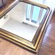 Old large Louis Phillipe mirror, gilded with gold leaf - Emilien"