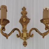 Louis XV style double bronze wall light