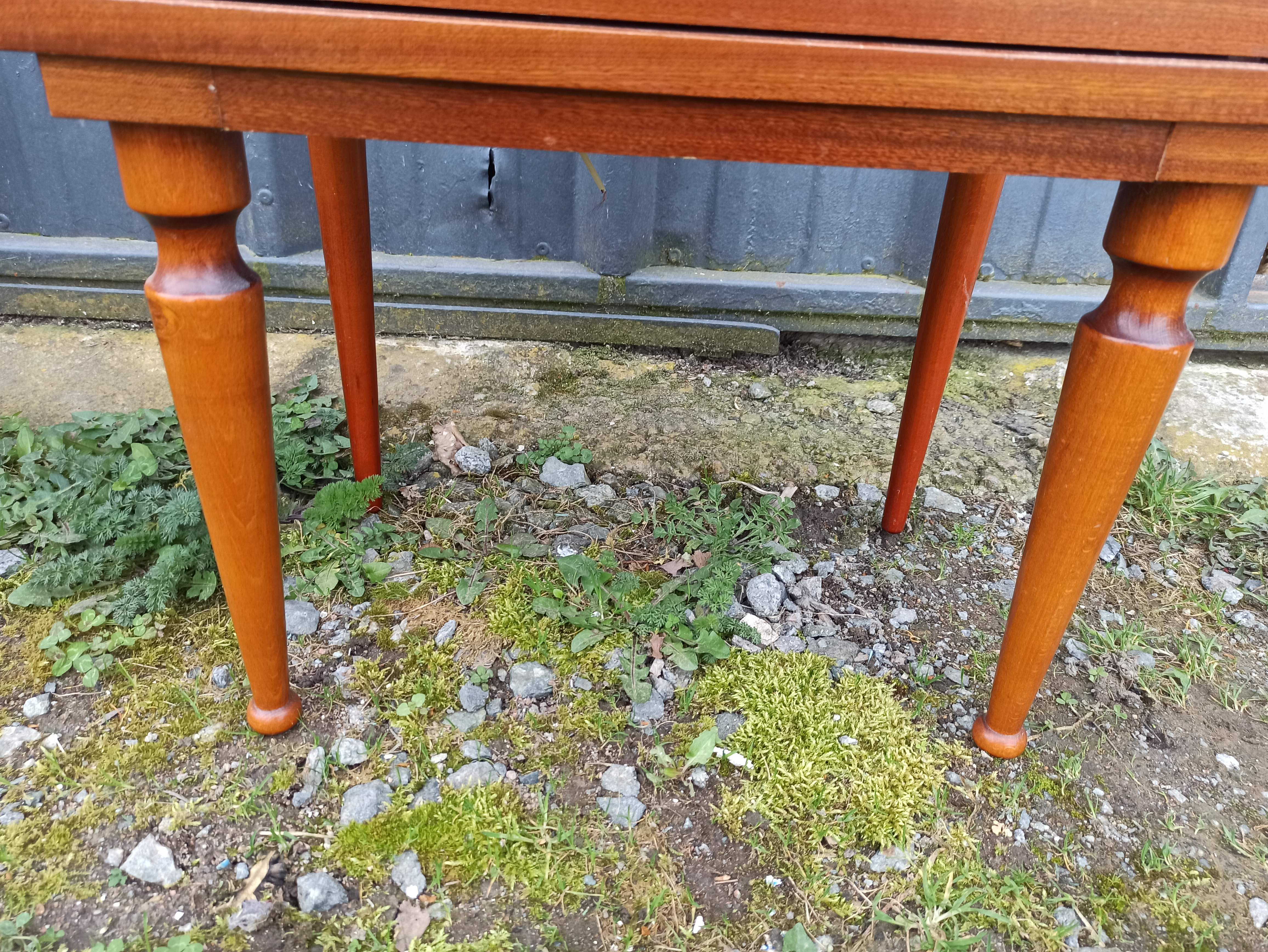 Pair of bedside tables from the 50s Scandinavian style with drawers