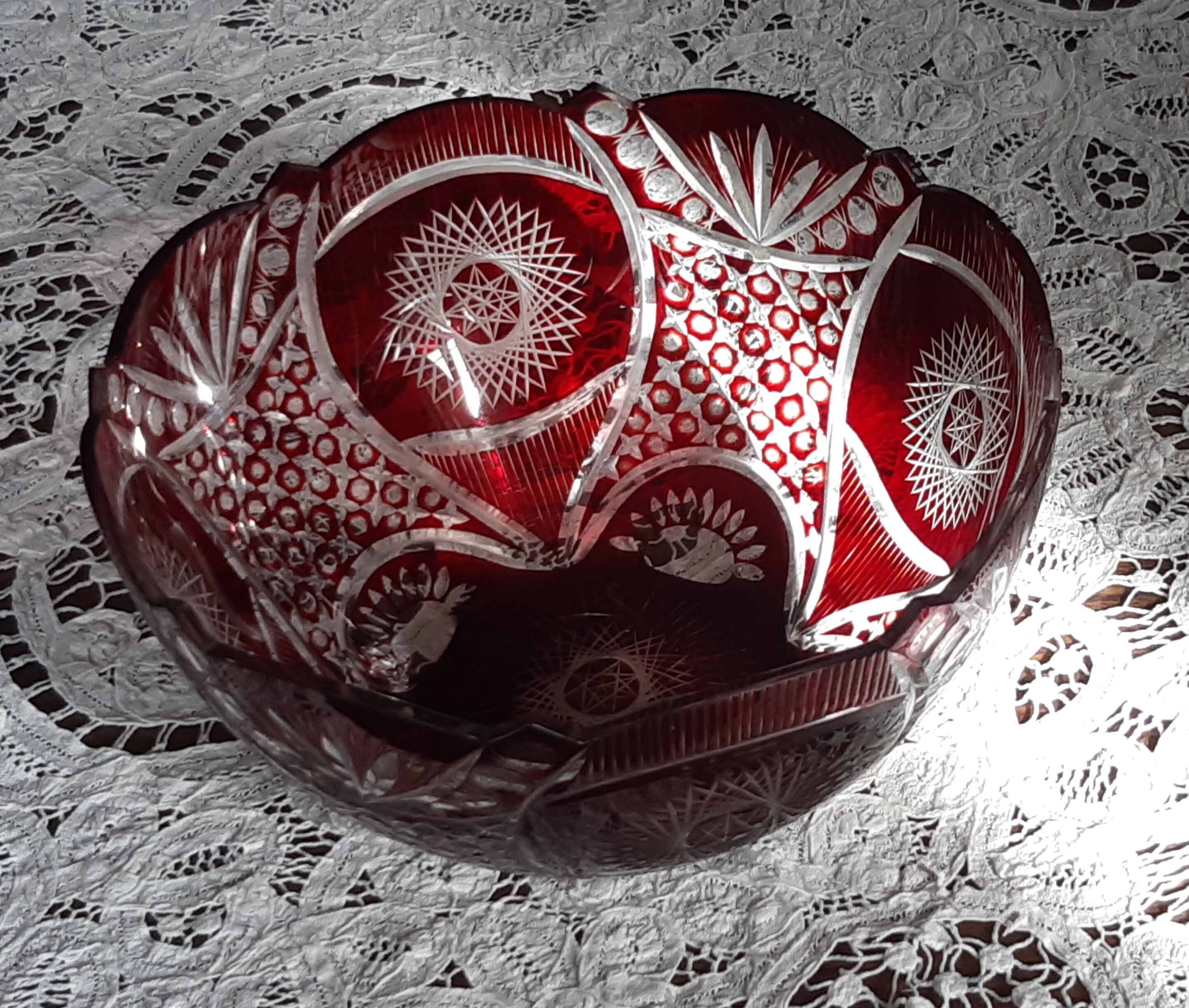 Crystal cup val saint lambert