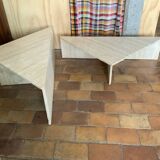 Travertine coffee table
