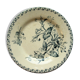 Assiette Art Nouveau Terre de Fer Gien, modèle en bleu, Le Chèvrefeuille