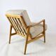 Polish Beige Stefan Oak Armchair, 1970s