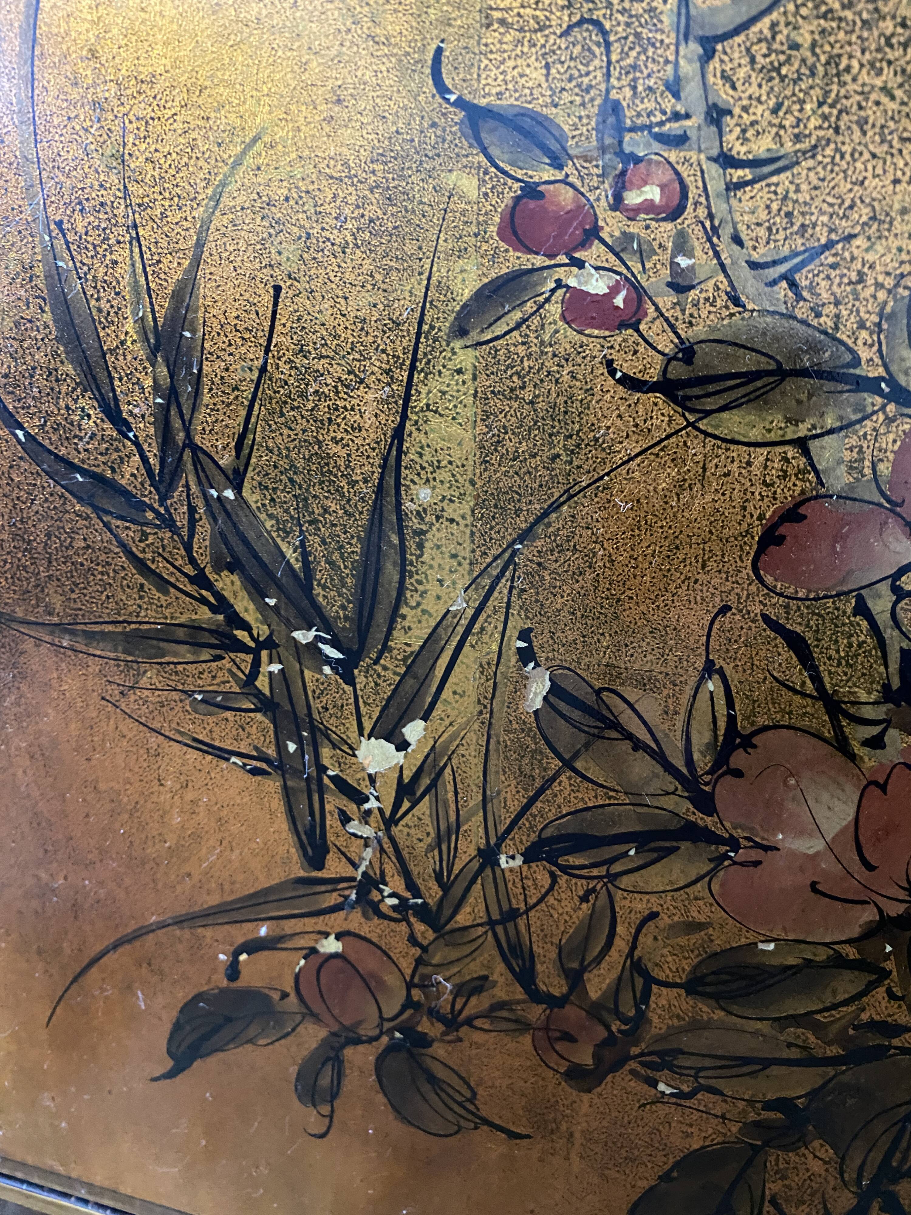 Asian Chinese lacquered sideboard furniture