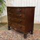 Victorian English commode from the 19th century in mahogany.