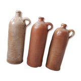 Trio of sandstone carafes with cove