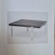 Square Coffee Table with Slate Top Designed by Rob Parry