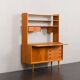 Danish vintage teak bookcase with a hidden desk, 1960s