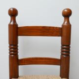 Set of six french mid-century dining chairs