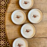 Set of 5 vintage plates