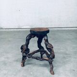 Handmade Vinewood and Oak Bar Stool, 1950s