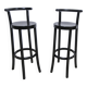 Pair of Baumann high stools, Dialog model, 79 cm