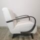Fauteuil blanc par Jindrich Halabala, années 1940