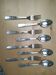 Art Deco housewife 8 silver metal cutlery