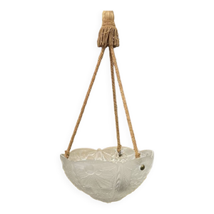 Suspension en verre blanc - lalique