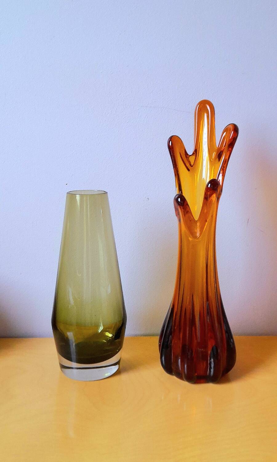 Lot of vintage glass vases