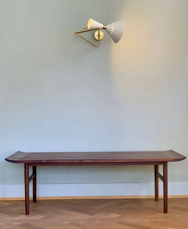 Grande table basse Palisander par Kurt Ostervig, Danemark années 1960