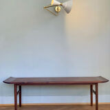 Large Palisander Coffee Table by Kurt Ostervig, Denmark 1960s