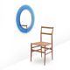 Round wall mirror by Fontana Arte, 1960s